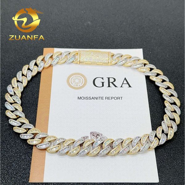 New Arrival Dual Color Cuban Chain Hip Hop Iced Out Rapper Necklace Baguette 15Mm Vvs Moissanite Cuban Chain
New Arrival Dual Color Cuban Chain Hip Hop Iced Out Rapper Necklace Baguette 15Mm Vvs Moissanite Cuban Chain