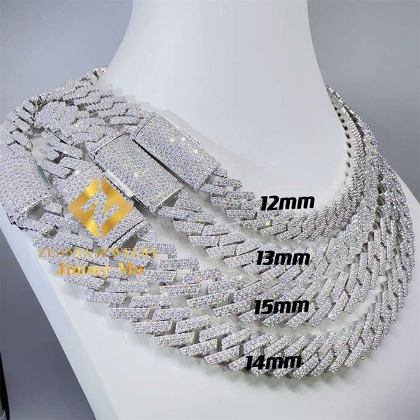 Hot Selling Pass Diamond Tester Solid Sier 12Mm 13Mm 14Mm 15Mm Two Rows Iced Out Hip Hop Vvs1 Moissanite Cuban Link Chain
Hot Selling Pass Diamond Tester Solid Sier 12Mm 13Mm 14Mm 15Mm Two Rows Iced Out Hip Hop Vvs1 Moissanite Cuban Link Chain