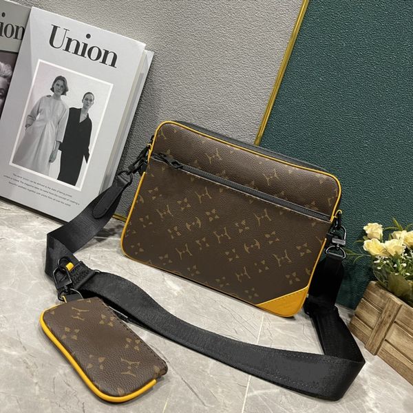 Luxurys Designer bags men 3pcs Trio Leather Black Flowers Messengers Purse Crossbody Bags Shopping Bag Plain Shoulder bag Handbags Women Wallets purse tote bag
Luxurys Designer bags men 3pcs Trio Leather Black Flowers Messengers Purse Crossbody Bags Shopping Bag Plain Shoulder bag Handbags Women Wallets purse tote bag