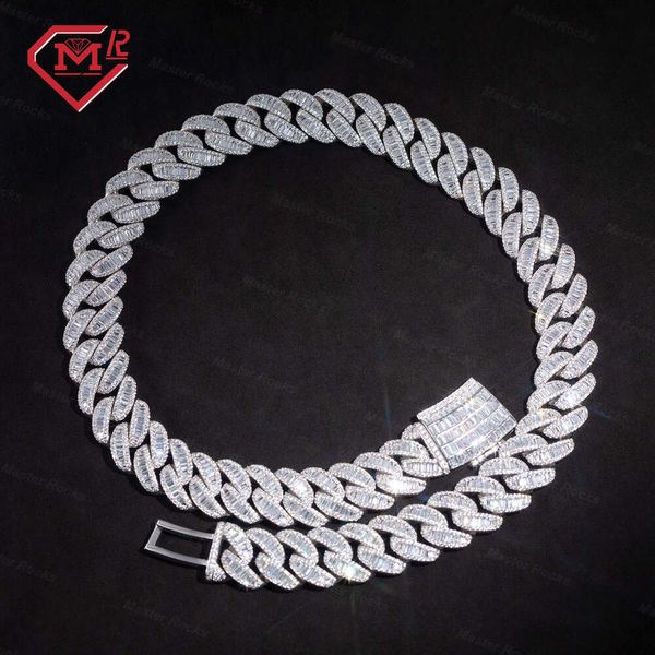 Iced Out Miami Cuban Link Chain Solid Silver 925 Men Hip Hop Bling 15mm Vvs1 d Moissanite Chain Baguette
Iced Out Miami Cuban Link Chain Solid Silver 925 Men Hip Hop Bling 15mm Vvs1 d Moissanite Chain Baguette