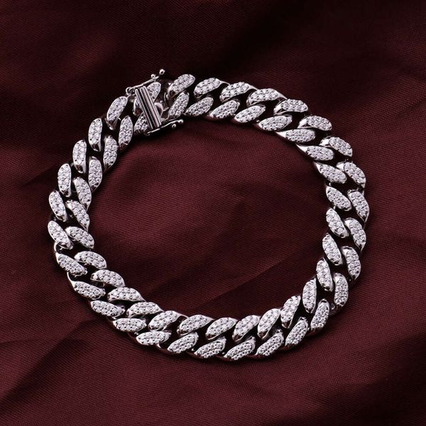 Provence Gems Hot 7.5Inches Long Melee Moissanite Diamond Cuban Link Bracelet In 14K Solid White Gold
Provence Gems Hot 7.5Inches Long Melee Moissanite Diamond Cuban Link Bracelet In 14K Solid White Gold