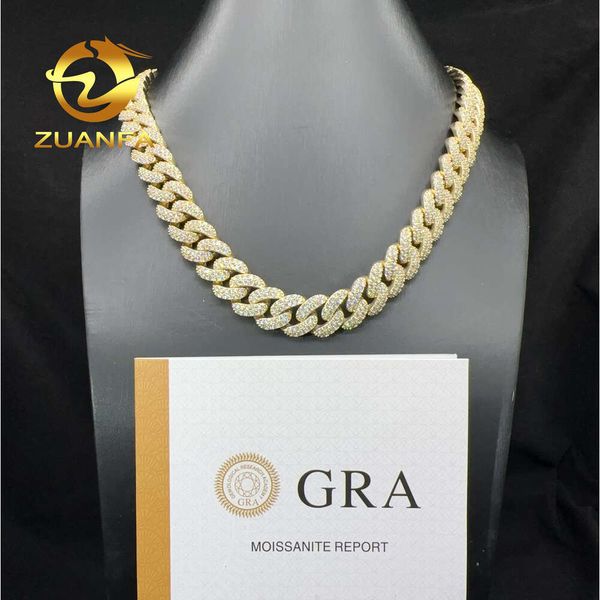Custom Hip Pop Jewelry 10K Gold Plated Sier 15Mm 2 Row Round Cut Vvs Moissanite Cuban Chain Necklace
Custom Hip Pop Jewelry 10K Gold Plated Sier 15Mm 2 Row Round Cut Vvs Moissanite Cuban Chain Necklace