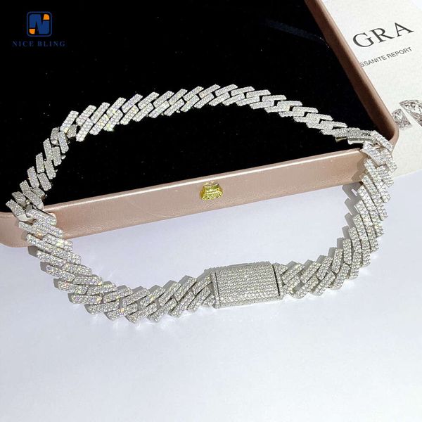 Cheapest Price Hip Hop Diamond Cuban Link Chain Silver Cuban Link Chain 15mm Vvs Moissanite Necklace
Cheapest Price Hip Hop Diamond Cuban Link Chain Silver Cuban Link Chain 15mm Vvs Moissanite Necklace