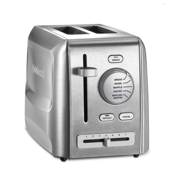 Image of Bread Makers Custom Select 2-Slice Toaster 900 Watts Large Intuitive Controls Stainless Housing 7 Shade Settings Pull-out Crumb Tray