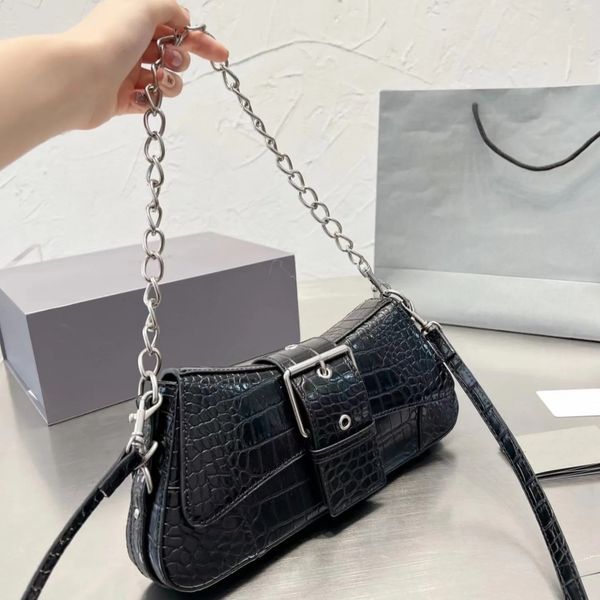 Designer shoulder bag crocodile crossbody bag motorcycle bag women's chain bag original tote bag men's wallet handbag, White
Designer shoulder bag crocodile crossbody bag motorcycle bag women's chain bag original tote bag men's wallet handbag, White
