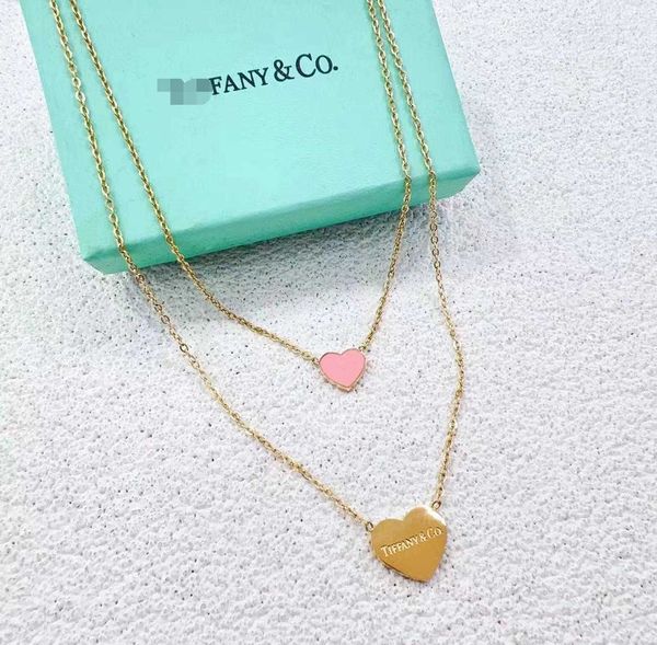 Tiff Necklace Designer luxury fashion for women jewelry necklace enamel pink love minimalist clavicle chain necklace jewelry accessory Valentine's Day gift
Tiff Necklace Designer luxury fashion for women jewelry necklace enamel pink love minimalist clavicle chain necklace jewelry accessory Valentine's Day gift