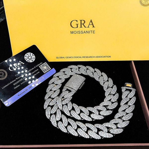 High Quality Cuban Link Chain Miami Chain Rappers Sier With Moissanite Iced Out Cuban Link Men Chain Necklace
High Quality Cuban Link Chain Miami Chain Rappers Sier With Moissanite Iced Out Cuban Link Men Chain Necklace