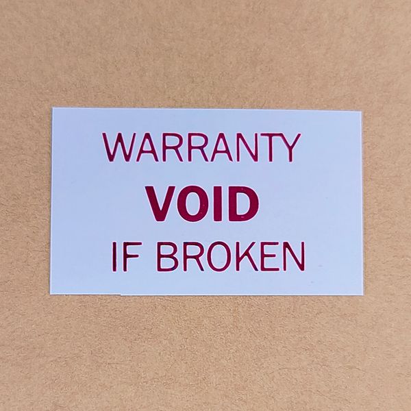 1000pcs 20x15mm WARRANTY VOID IF BROKEN Security Seal Removal Proof Brittle Paper Label Tamper Evident Sticker Repair Guanantee Invalid
1000pcs 20x15mm WARRANTY VOID IF BROKEN Security Seal Removal Proof Brittle Paper Label Tamper Evident Sticker Repair Guanantee Invalid