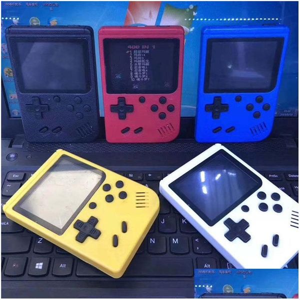 Image of Portable Game Players Handheld Game Players 400-In-1 Games Mini Portable Retro Video Console Support Tv-Out Av 8 Bit Fc Games Accessor Dheii