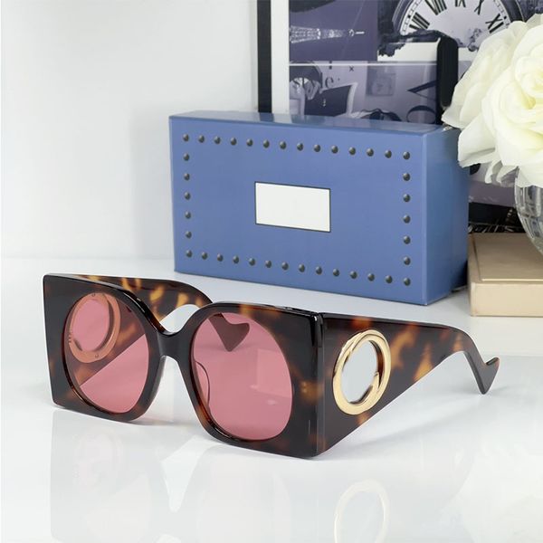 Lunettes de Soleil Designer Mens and Womens Plate Frame Square Frame Extra Large Mirror Leg Metal Symbol Sign Seaside Vacation Party Sunglasses with Box 1255S
Lunettes de Soleil Designer Mens and Womens Plate Frame Square Frame Extra Large Mirror Leg Metal Symbol Sign Seaside Vacation Party Sunglasses with Box 1255S