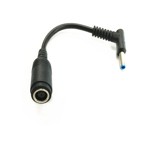 Image of Suitable for HP ultrabook power adapter cable 7.4*5.0 female to 4.5*3.0 male elbow with pin adapter cable