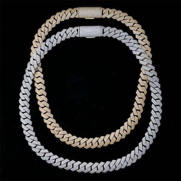 Luxury Hip Hop 15mm Ice Out Cuban Link Chain 925 Silver Four Row Moissanite Necklace for Women Men
Luxury Hip Hop 15mm Ice Out Cuban Link Chain 925 Silver Four Row Moissanite Necklace for Women Men