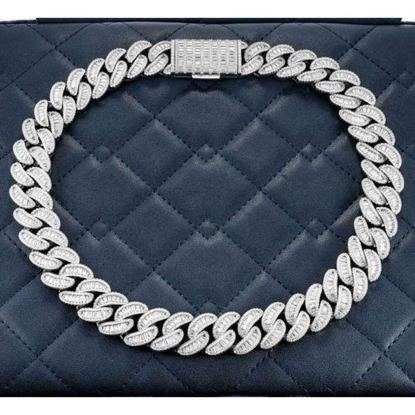 20mm Moissanite Baguette Miami Cuban Link Chain Necklace 925 Sterling Silver Men's Vvs Moissanite Cuban Link Chain
20mm Moissanite Baguette Miami Cuban Link Chain Necklace 925 Sterling Silver Men's Vvs Moissanite Cuban Link Chain