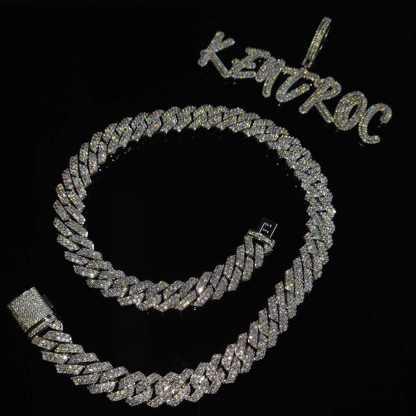 14mm Moissanite Cuban Chain Hip Hop Miami Prong Cuban Chain Brass 925 Silver Iced Out Diamond Bling Necklace Bracelet
14mm Moissanite Cuban Chain Hip Hop Miami Prong Cuban Chain Brass 925 Silver Iced Out Diamond Bling Necklace Bracelet