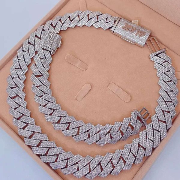 Heavy Cuban Miami Chain Bling Baguette Diamond Sterling Sier Vvs Moissanite Men Cuban Link Chain Necklace
Heavy Cuban Miami Chain Bling Baguette Diamond Sterling Sier Vvs Moissanite Men Cuban Link Chain Necklace