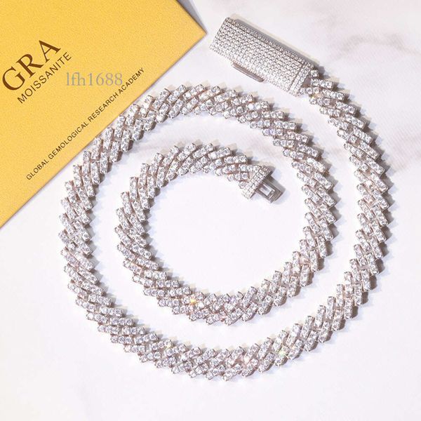 Wholesale Price 10Mm Wide Single Row Moissanite Diamond Sier Cuban Link Chain For Mens Hip Hop Rapper Necklace
Wholesale Price 10Mm Wide Single Row Moissanite Diamond Sier Cuban Link Chain For Mens Hip Hop Rapper Necklace