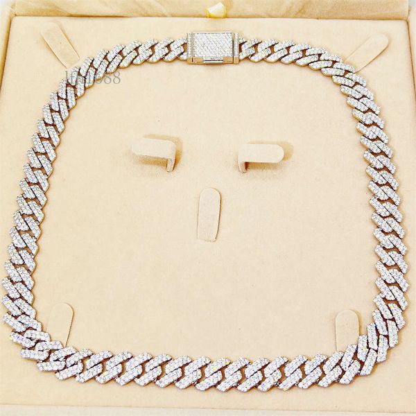 Hip Hop 10K White Gold 12Mm 20Inches Moissanite Diamond Iced Out Cuban Link Chain Necklace
Hip Hop 10K White Gold 12Mm 20Inches Moissanite Diamond Iced Out Cuban Link Chain Necklace