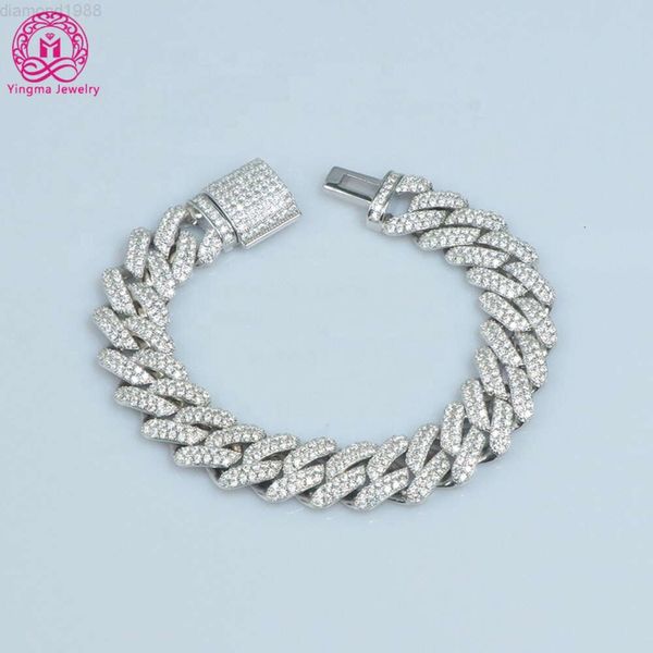 Ymbe-14mm Vvs Moissanite Iced Out Diamond White Gold Color Chain Necklace 925 Sterling Silver Men Necklace Cuban Link Chain
Ymbe-14mm Vvs Moissanite Iced Out Diamond White Gold Color Chain Necklace 925 Sterling Silver Men Necklace Cuban Link Chain