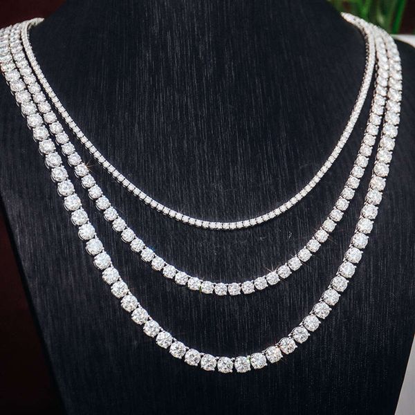 Tennis Chain Spot Second Hair Sterling Sier Plated Gold Tennis Necklace 3Mm To 5Mm High Quality Moissanite Necklace
Tennis Chain Spot Second Hair Sterling Sier Plated Gold Tennis Necklace 3Mm To 5Mm High Quality Moissanite Necklace