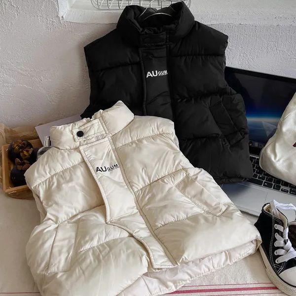 Waistcoat Kids Girl Winter Cotton Padded Vest Children Down Solid Color Zipper Outwear Warm Thicken Baby Clothes for Boys 231010, Black
Waistcoat Kids Girl Winter Cotton Padded Vest Children Down Solid Color Zipper Outwear Warm Thicken Baby Clothes for Boys 231010, Black