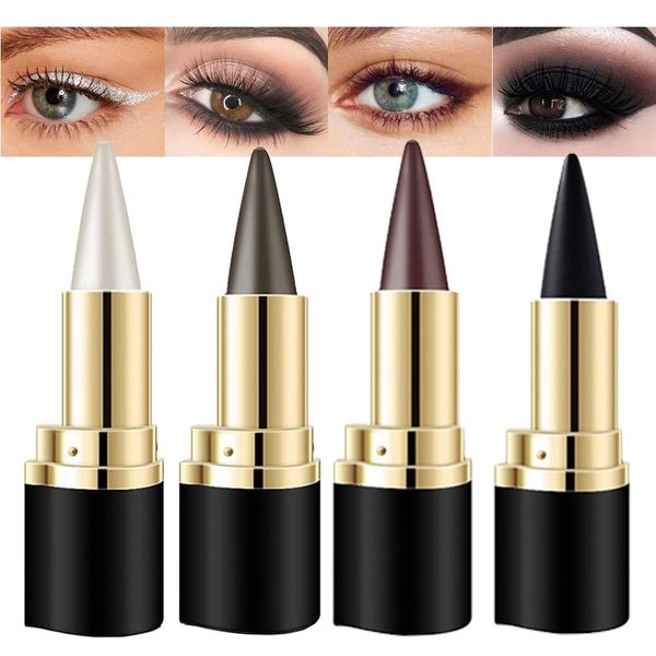 

Black Brown Silver Gray Gel Eyeliner Long-wear Matte Crayon Eye Liner Waterproof Eyeshadow Stick Goth Halloween Makeup, Choose from below options