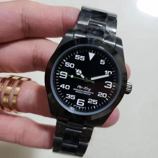 Men Women Watch Air King Series 40mm Sapphire Mirror Master 116900 Automatic Mechanical Movement High Quality 316l Stainless Steel Mens Watchband Wristwatches A, Split
Men Women Watch Air King Series 40mm Sapphire Mirror Master 116900 Automatic Mechanical Movement High Quality 316l Stainless Steel Mens Watchband Wristwatches A, Split