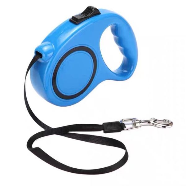 

360° Tangle-Free Retractable Dog Leash Strong Nylon Tape One-Handed Brake, Pause, Lock