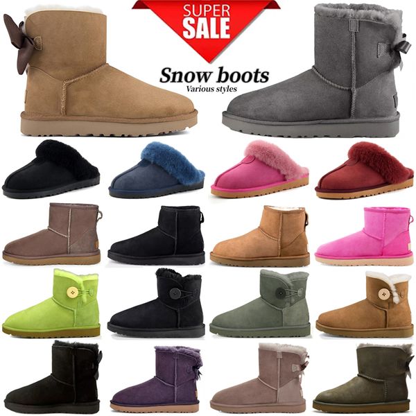 Australia Australian Classic Warm Boots Womens Mini Half Snow button Boot Aus U5854 Winter Full fur Fluffy furry Satin Ankle bow Australie Booties slippers
Australia Australian Classic Warm Boots Womens Mini Half Snow button Boot Aus U5854 Winter Full fur Fluffy furry Satin Ankle bow Australie Booties slippers