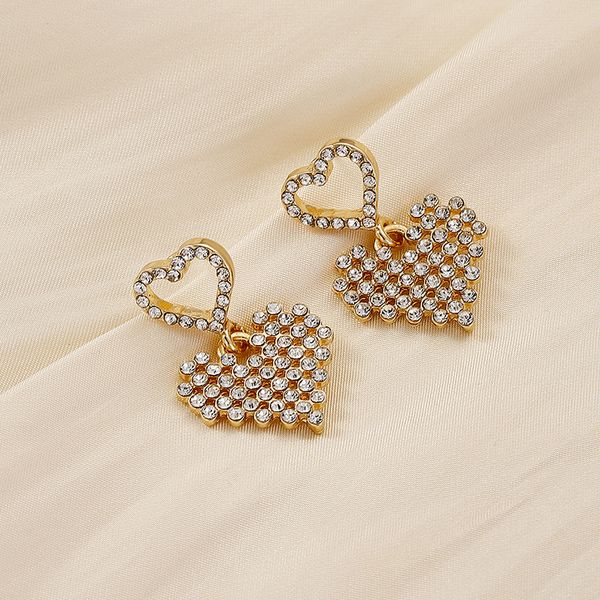 Designer Jewelry Earrings Gold Diamond Sweet Heart Earrings Top-quality MoonRiverJewel Christmas Birthday New Year
Designer Jewelry Earrings Gold Diamond Sweet Heart Earrings Top-quality MoonRiverJewel Christmas Birthday New Year