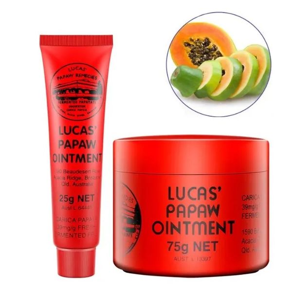 Makeup Lucas Papaw Ointment Lip Balm Australia Carica Papaya Creams 25g 75g Ointments Daily care High Quality free shipping
Makeup Lucas Papaw Ointment Lip Balm Australia Carica Papaya Creams 25g 75g Ointments Daily care High Quality free shipping