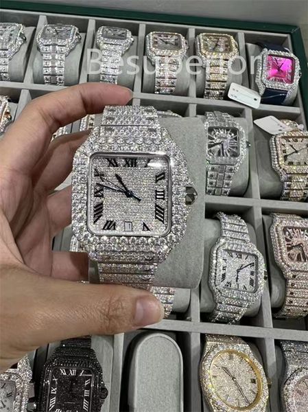 Luxury Moissanite Diamond Watch Iced Out Watch Designer Mens Watch for Men Watches High Quality Montre Automatic Movement Watches Orologio. Montre De Luxe I7, One screwdriver
Luxury Moissanite Diamond Watch Iced Out Watch Designer Mens Watch for Men Watches High Quality Montre Automatic Movement Watches Orologio. Montre De Luxe I7, One screwdriver