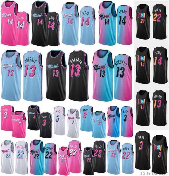 Image of NBAs Basketball Jerseys Miamis Heats Original Basketball Jersey Jimmy Butler Dwayne Dwyane Wade Tyler Herro Kyle Lowry