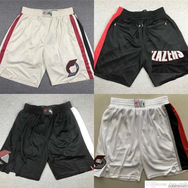 Image of NBAs Basketball Jerseys New Basketball Drexler Lillard Shorts Classic Just Don S3XL With Pocket Hip Pop Pant Zipper Sweatpants Grant Ha