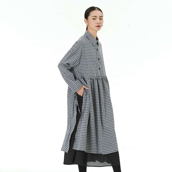 Women's Black Plaid Irregular Big Size Shirt Dress New Lapel Short Sleeve Loose Fit Fashion Spring Autumn Fake Two Piece Dresses, Lattice
Women's Black Plaid Irregular Big Size Shirt Dress New Lapel Short Sleeve Loose Fit Fashion Spring Autumn Fake Two Piece Dresses, Lattice