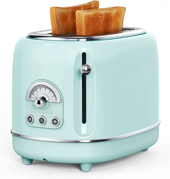 Image of Bread Makers Slice Retro Toaster 6 Levels 3 Functions-Defrost/Reheat/Cancel Removable Crumb Tray For Easy To Clean 1.5 Inches Extra Wide