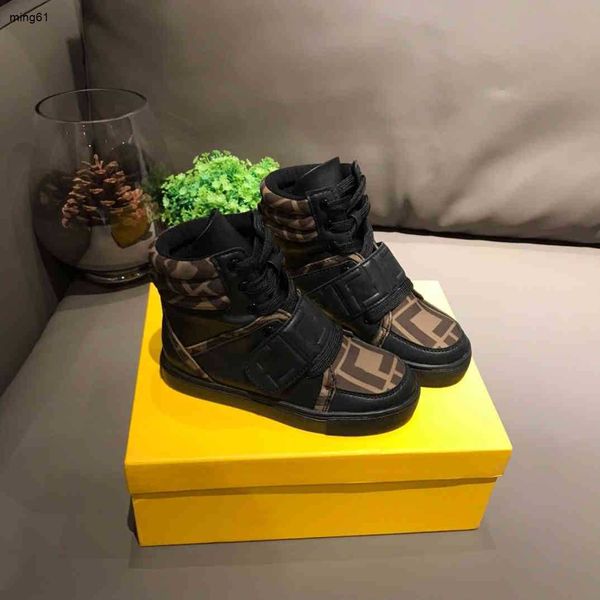 Kids Waterproof Leather Winter Boots