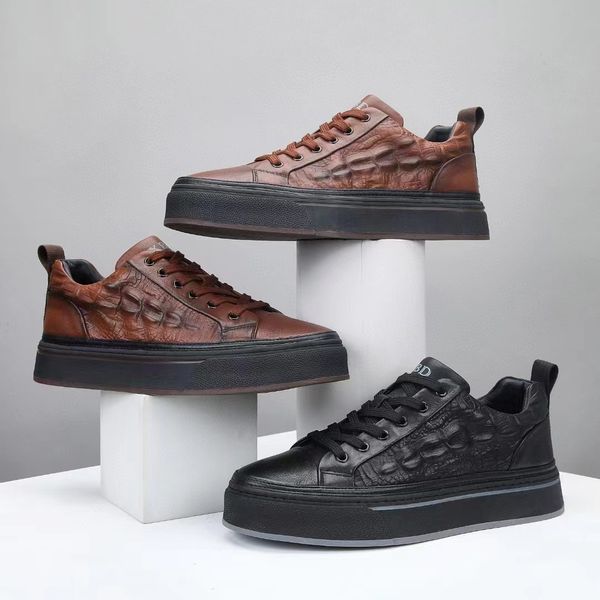 shoes chaopai Men's Board Shoes Fashion European Station Men's Toe Layer Cowhide Leather Casual Shoes, Brown
shoes chaopai Men's Board Shoes Fashion European Station Men's Toe Layer Cowhide Leather Casual Shoes, Brown