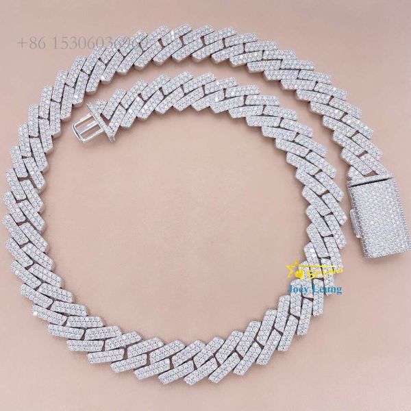 Sier Necklace Vvs Moissanite Lab Diamond 10Mm 12Mm 13Mm 15Mm 18Mm Staight Link Iced Out Cuban Link Chain Hip Hop Jewelry Men's jewelry necklace
Sier Necklace Vvs Moissanite Lab Diamond 10Mm 12Mm 13Mm 15Mm 18Mm Staight Link Iced Out Cuban Link Chain Hip Hop Jewelry Men's jewelry necklace