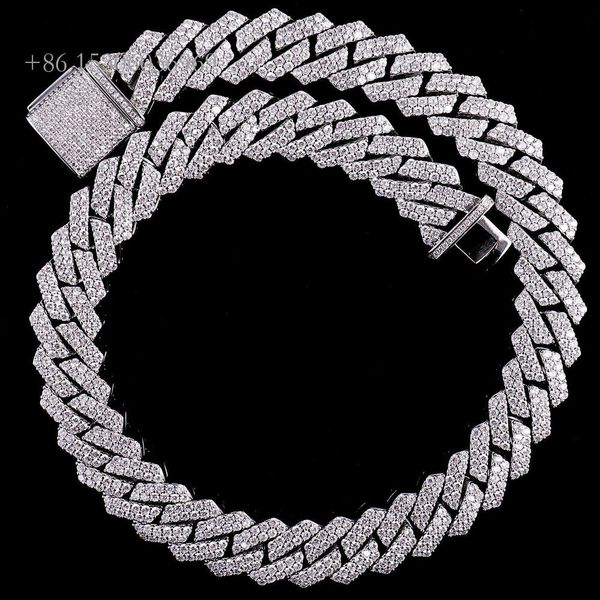 Wholesale Sier Gold Plated D Vvs Moissanite Prone 12Mm Cuban Link Chain Necklace For Women Men
Wholesale Sier Gold Plated D Vvs Moissanite Prone 12Mm Cuban Link Chain Necklace For Women Men
