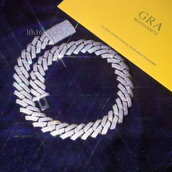 20Mm Pass Diamond Test Cuban Chain Wide Sier Gold Plated Moissanite Diamond Necklace Bracelet Chain For Men
20Mm Pass Diamond Test Cuban Chain Wide Sier Gold Plated Moissanite Diamond Necklace Bracelet Chain For Men