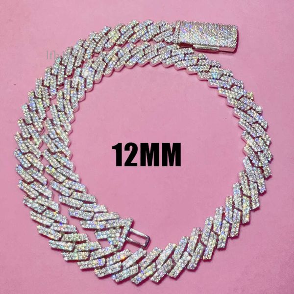 Sterling Sier Moissanite Cuban Chain Vvs Moissanite Gra Certificate Ice Out Diamond 12Mm Mens Bracelet & Necklace
Sterling Sier Moissanite Cuban Chain Vvs Moissanite Gra Certificate Ice Out Diamond 12Mm Mens Bracelet & Necklace