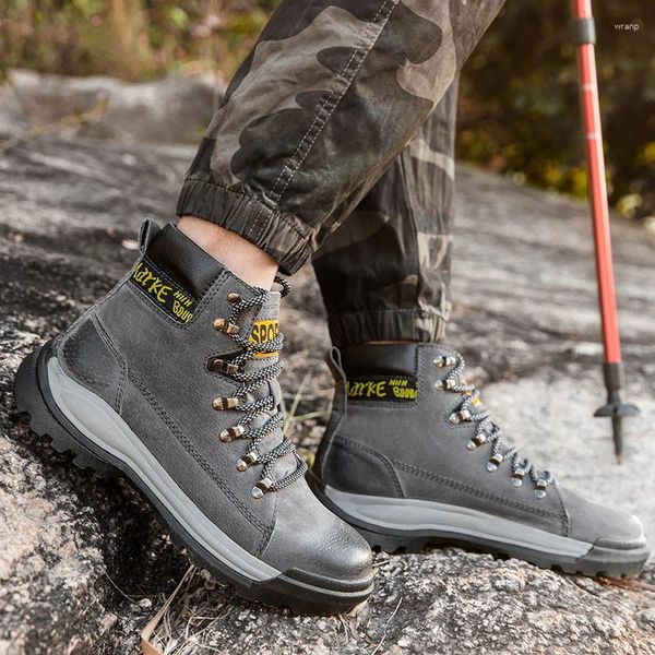 Toe Cap 529 2024 Boots Men Anti-collision Shoes Locomotive Ankle Fashion for Outdoor Male Booties Military 342, Grey add cotton
Toe Cap 529 2024 Boots Men Anti-collision Shoes Locomotive Ankle Fashion for Outdoor Male Booties Military 342, Grey add cotton