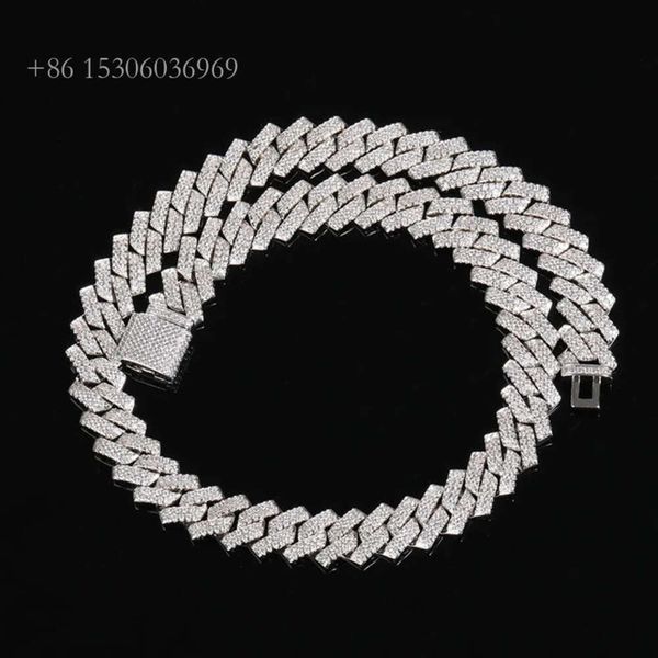 Custom Hip Hop Necklace Sterling Sier Sparkling 14Mm Vvs Moissanite Cuban Link Chain
Custom Hip Hop Necklace Sterling Sier Sparkling 14Mm Vvs Moissanite Cuban Link Chain
