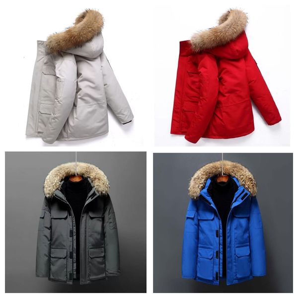 Winter Men Down Jacket Puffer Jacket Outerwear Real Coyote Fur Warm Hooded Down Jackets Veste Homme Winter coat Designer Jackets fashion classic
Winter Men Down Jacket Puffer Jacket Outerwear Real Coyote Fur Warm Hooded Down Jackets Veste Homme Winter coat Designer Jackets fashion classic