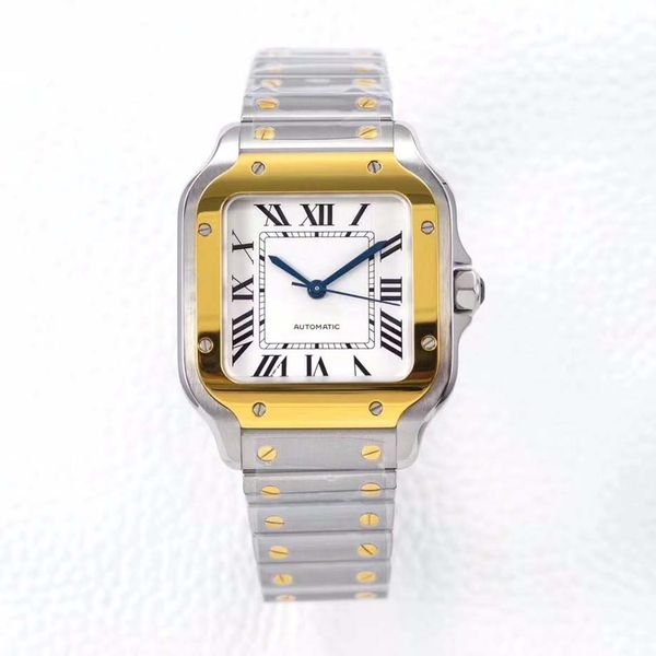 12v Designer Business Santos Watch for Men and Women Fully Automatic Mechanical Watch Classic Watch Couple's Watch Christmas Gift a, Light grey
12v Designer Business Santos Watch for Men and Women Fully Automatic Mechanical Watch Classic Watch Couple's Watch Christmas Gift a, Light grey