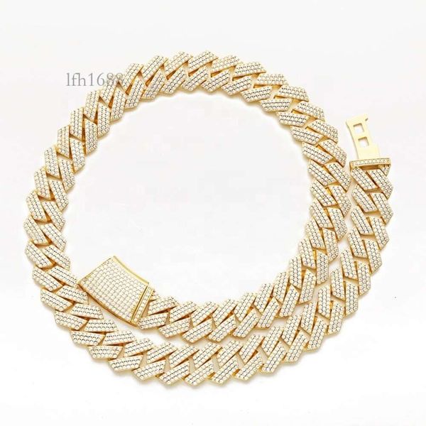 16Mm S Sterling Sier Iced Out Vvs Moissanite Miami Cuban Link Chain Men Gold Plated Jewelry Necklace
16Mm S Sterling Sier Iced Out Vvs Moissanite Miami Cuban Link Chain Men Gold Plated Jewelry Necklace