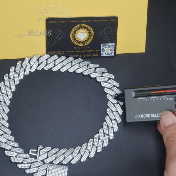 Hip Hop Jewelry 20Mm Iced Out Cuban Link Chain Sier 3 Row Full Diamond Gold Vvs Moissanite Cuban Bracelet
Hip Hop Jewelry 20Mm Iced Out Cuban Link Chain Sier 3 Row Full Diamond Gold Vvs Moissanite Cuban Bracelet
