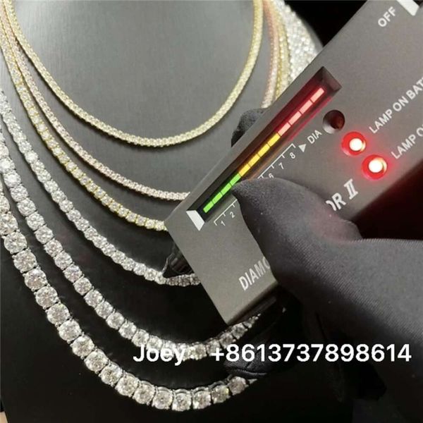 Large Stock Hip Hop Jewelry 2.0Mm-6.5Mm Vvs Moissanite Diamond Sier Gold Plated Tennis Chain Necklaces
Large Stock Hip Hop Jewelry 2.0Mm-6.5Mm Vvs Moissanite Diamond Sier Gold Plated Tennis Chain Necklaces