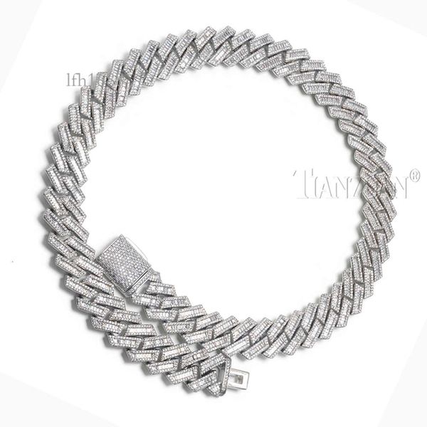 Trendy 18Mm Miami Cuban Necklace Iced Out Chain Link Bracelet Pave Setting Moissanite Sier Fashion Hip Hop Rapper Jewelry
Trendy 18Mm Miami Cuban Necklace Iced Out Chain Link Bracelet Pave Setting Moissanite Sier Fashion Hip Hop Rapper Jewelry