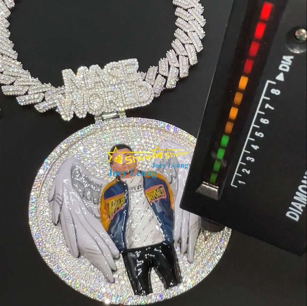 Hip Hop Jewelry Rappers Sterling Sier Gold Plated Vvs Moissanite Photo Pendant Ename 3D Custom Ice Out Pendants
Hip Hop Jewelry Rappers Sterling Sier Gold Plated Vvs Moissanite Photo Pendant Ename 3D Custom Ice Out Pendants